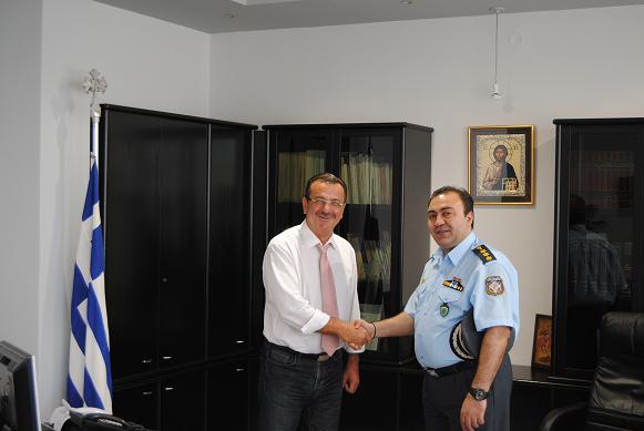 Συνάντηση Αντιπεριφερειάρχη Πέλλας με τον νέο Αστυνομικό Διευθυντή